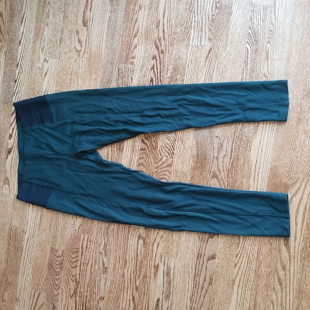 (L) Zara Basic Forest Green Leggings Athleisure Sporty Casual Loungewear